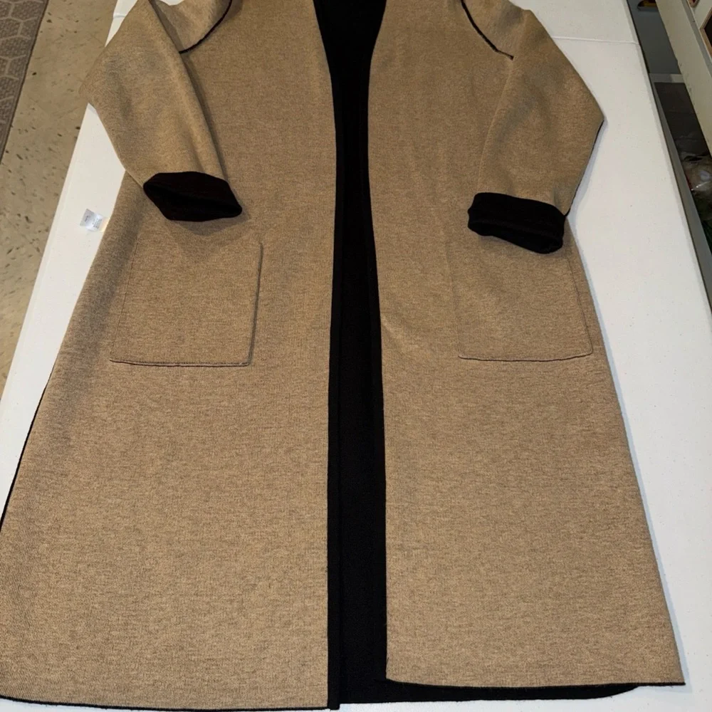 J Jill Sweater Women Small Majestic Reversible Doublefaced Duster Cardigan - Picture 12 of 16